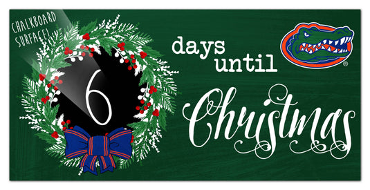 Fan Creations Holiday Home Decor Florida Chalk Christmas Countdown 6x12