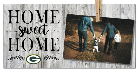 Fan Creations Desktop Stand Green Bay Packers Home Sweet Home Clothespin Frame 6x12