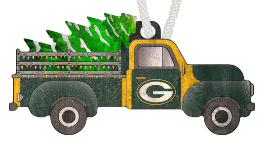 Fan Creations Holiday Home Decor Green Bay Packers Truck Ornament
