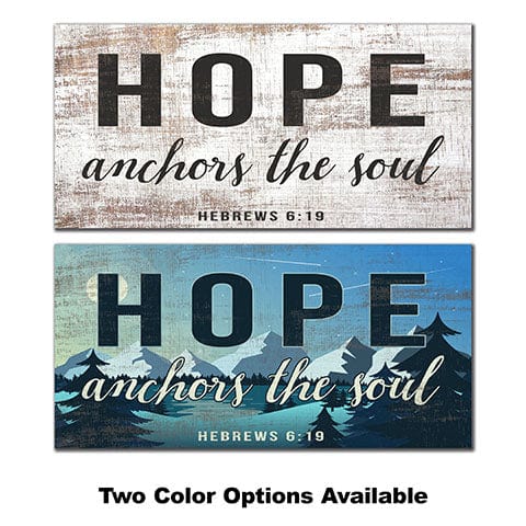 Load image into Gallery viewer, Fan Creations 6x12 Religious Hope Anchors the Soul 6x12
