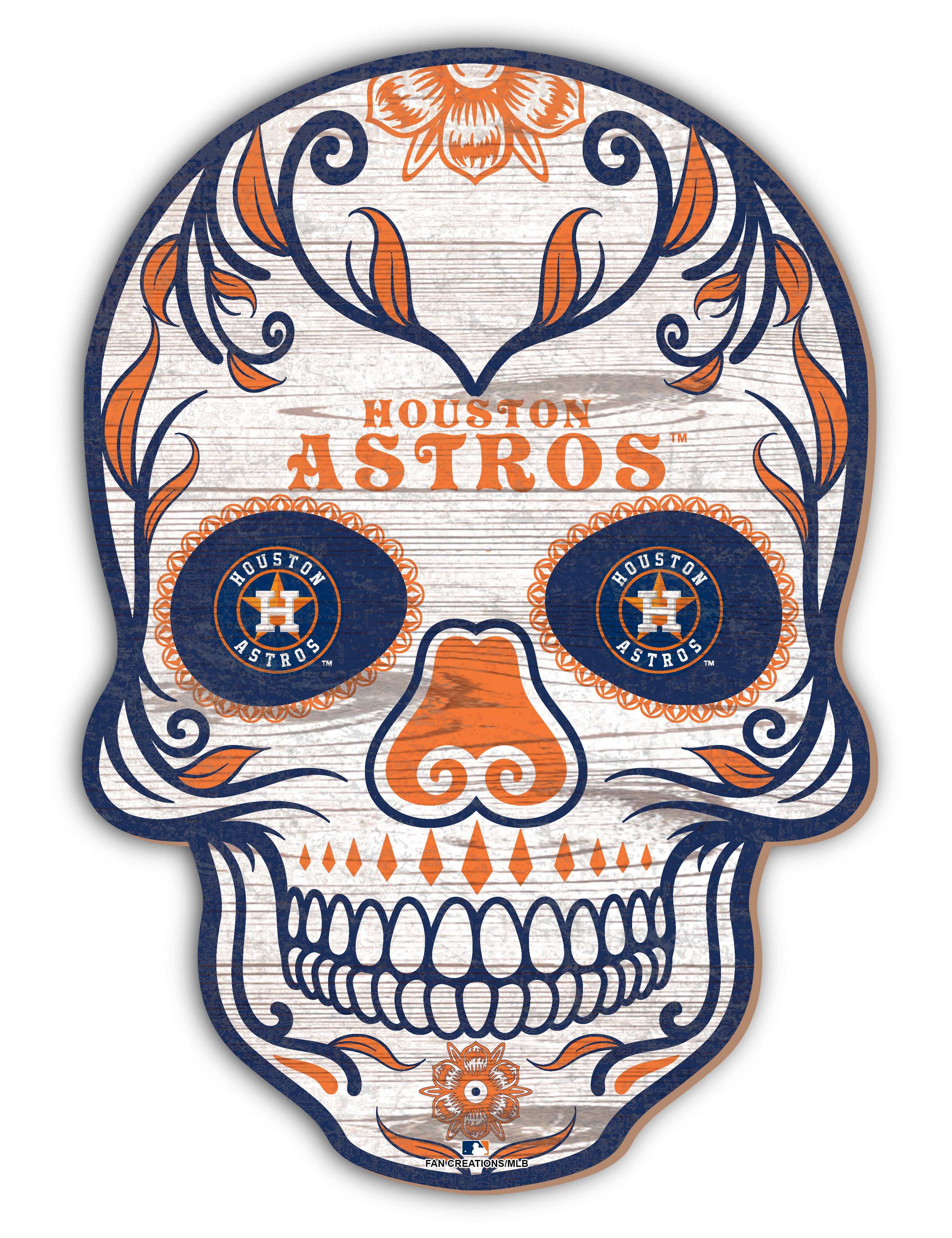 Houston Astros Sugar Skull 12in – Fan Creations GA