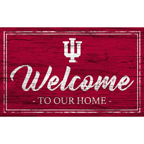 Fan Creations 11x19 Indiana Team Color Welcome 11x19 Sign