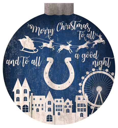 Fan Creations Holiday Home Decor Indianapolis Colts Christmas Village 12in