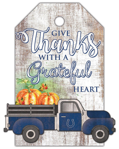 Fan Creations Holiday Home Decor Indianapolis Colts Gift Tag and Truck 11x19