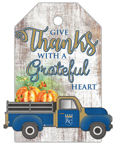 Fan Creations Holiday Home Decor Kansas City Royals Gift Tag and Truck 11x19