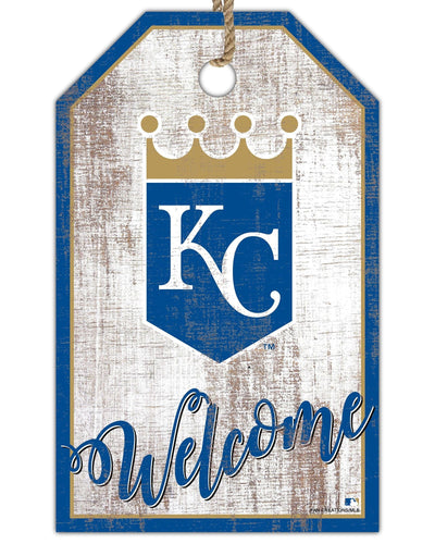 Fan Creations Holiday Home Decor Kansas City Royals Welcome 11x19 Tag