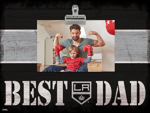 Fan Creations Desktop Stand LA Kings Best Dad With Stripe Clip Frame