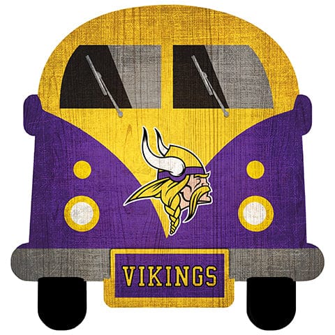 Fan Creations Team Bus Minnesota Vikings 12" Team Bus Sign