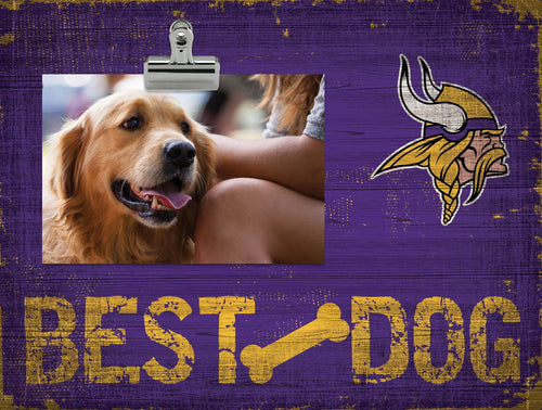 Fan Creations Desktop Stand Minnesota Vikings Best Dog Clip Frame