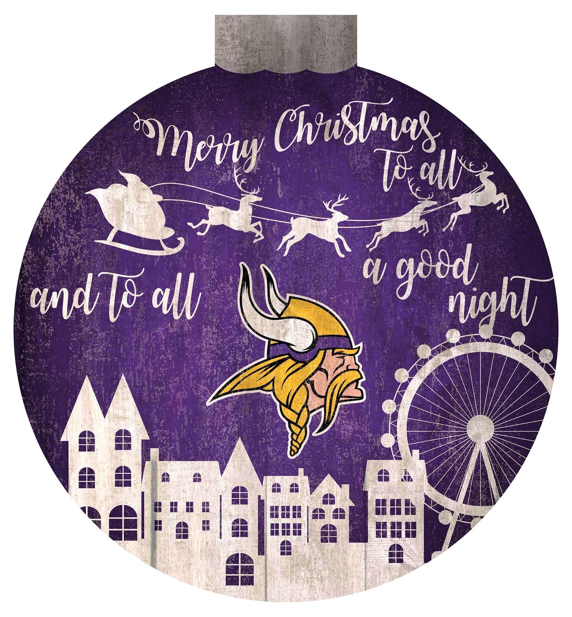 Minnesota Vikings Christmas Village 12in – Fan Creations GA