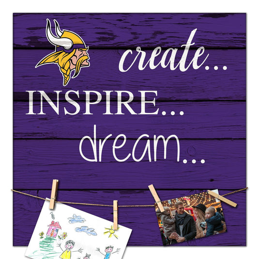 Fan Creations Desktop Stand Minnesota Vikings Create Dream Inspire 18x18