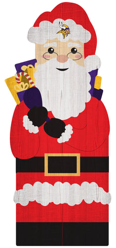 Fan Creations Holiday Home Decor Minnesota Vikings Santa 31in Leaner