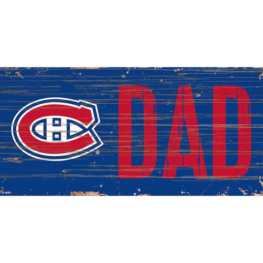 Fan Creations 6x12 Horizontal Montreal Canadiens DAD 6x12 Sign