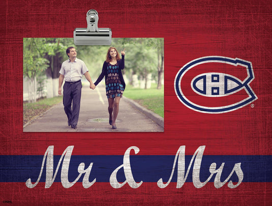 Fan Creations Desktop Stand Montreal Canadiens Mr & Mrs Clip Frame
