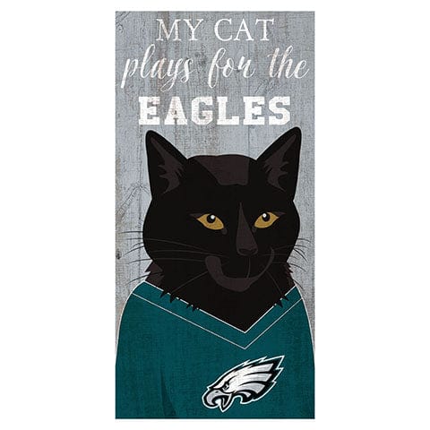Fan Creations 6x12 Horizontal My Cat Plays For The Philadelphia Eagles 6x12 Sign