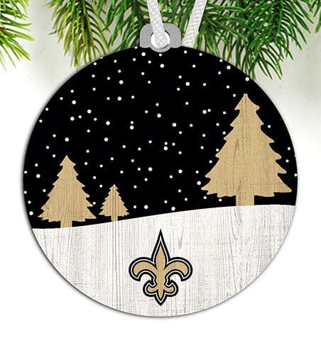 Fan Creations Ornament New Orleans Saints Snow Scene Ornament