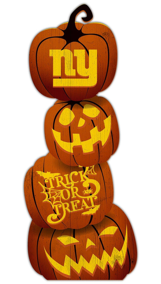 Fan Creations Holiday Home Decor New York Giants Pumpkin Stack 31in Leaner