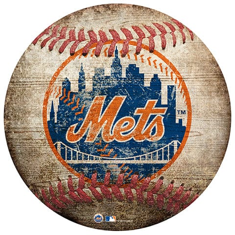 Fan Creations 12" Wall Art New York Mets 12" Baseball Shaped Sign