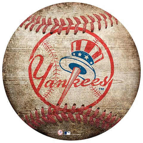 Fan Creations 12" Wall Art New York Yankees 12" Baseball Shaped Sign