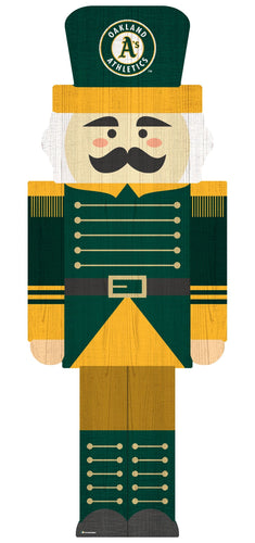 Fan Creations Holiday Home Decor Oakland Athletics Nutcracker 31in Leaner