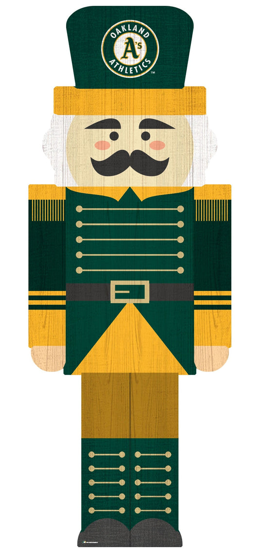 Fan Creations Holiday Home Decor Oakland Athletics Nutcracker 31in Leaner