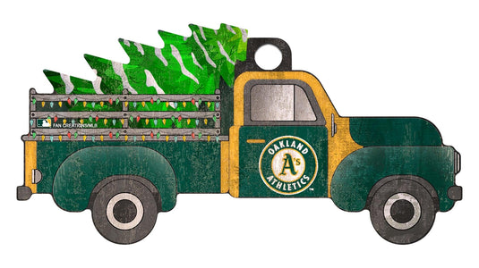 Fan Creations Holiday Home Decor Oakland Athletics Truck Ornament