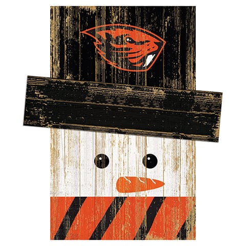 Fan Creations Large Holiday Head Oregon State Snowman Head