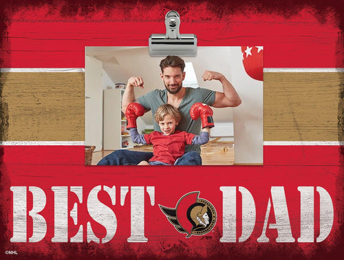 Fan Creations Desktop Stand Ottawa Senators Best Dad With Stripe Clip Frame