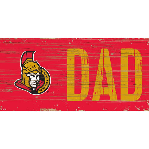 Fan Creations 6x12 Horizontal Ottawa Senators DAD 6x12 Sign