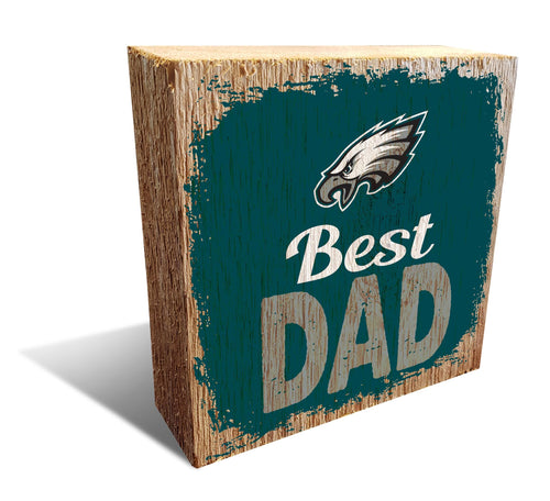 Fan Creations Desktop Stand Philadelphia Eagles Best Dad Block