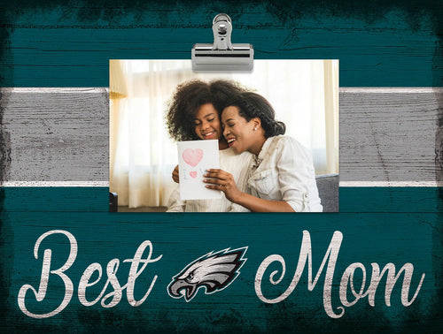 Fan Creations Desktop Stand Philadelphia Eagles Best Mom With Stripe Clip Frame