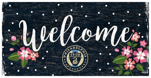 Fan Creations 6x12 Horizontal Philadelphia Union Welcome Floral 6x12 Sign
