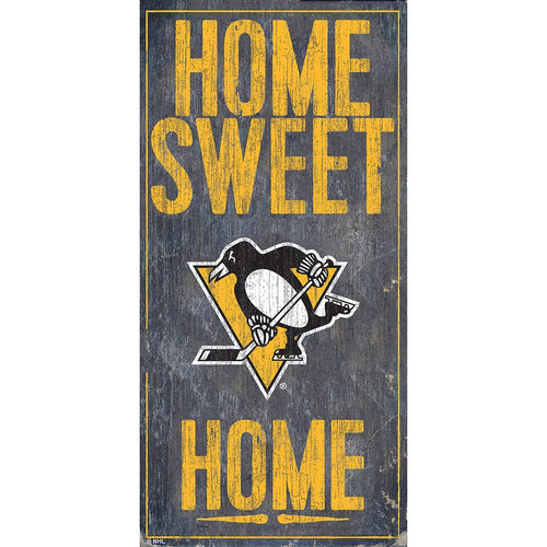 Fan Creations 6x12 Vertical Pittsburgh Penguins Home Sweet Home 6x12
