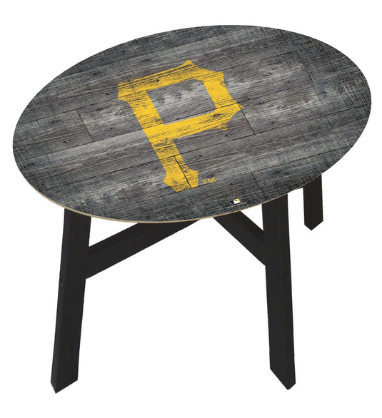 Fan Creations Home Decor Pittsburgh Pirates  Distressed Wood Side Table