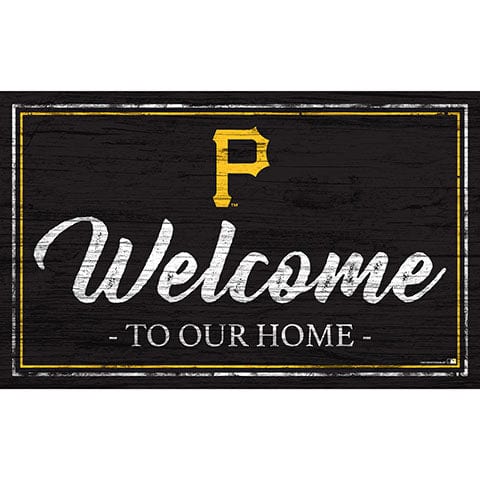 Fan Creations 11x19 Pittsburgh Pirates Team Color Welcome 11x19 Sign