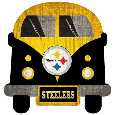 Fan Creations Team Bus Pittsburgh Steelers 12" Team Bus Sign