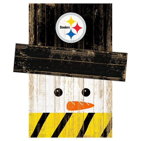 Fan Creations Large Holiday Head Pittsburgh Steelers Snowman Head