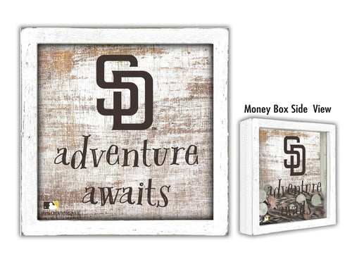 Fan Creations Desktop Stand San Diego Padres Adventure Awaits Money Box