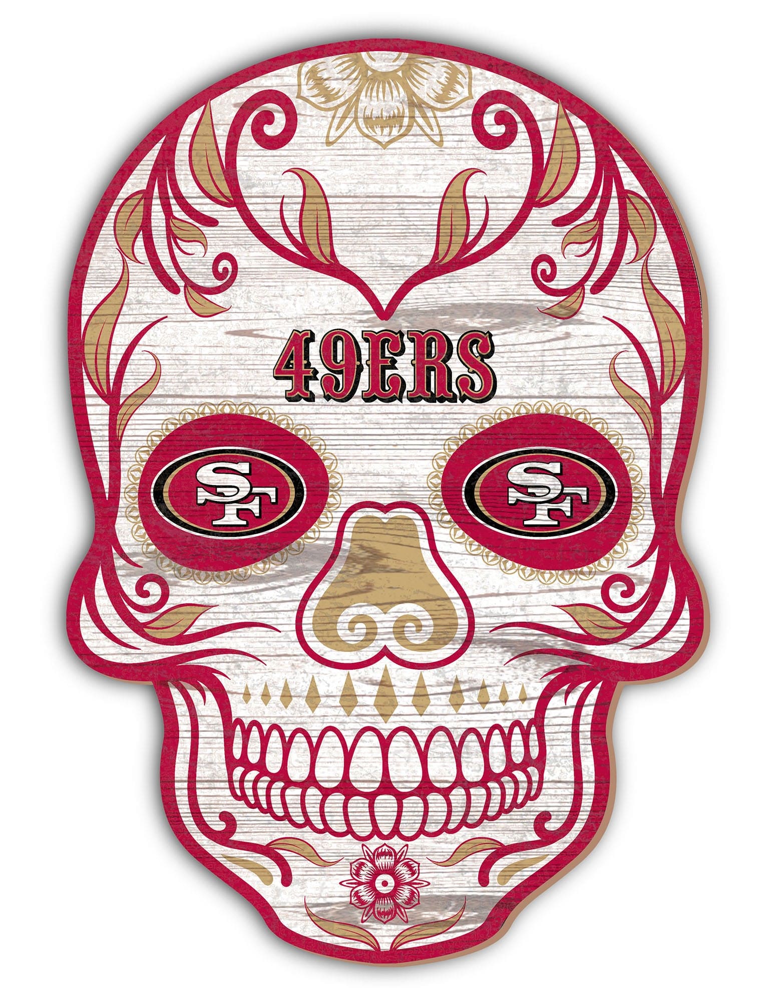 San Francisco 49ers Sugar Skull 12in – Fan Creations GA