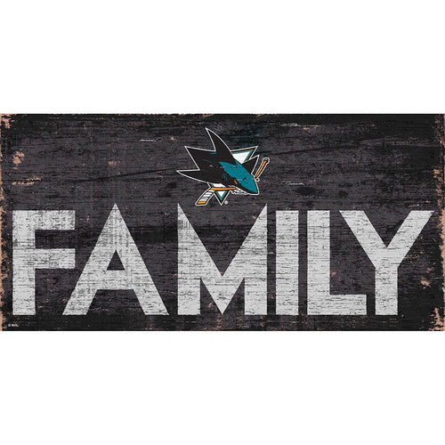 Fan Creations 6x12 Vertical San Jose Sharks Family 6x12
