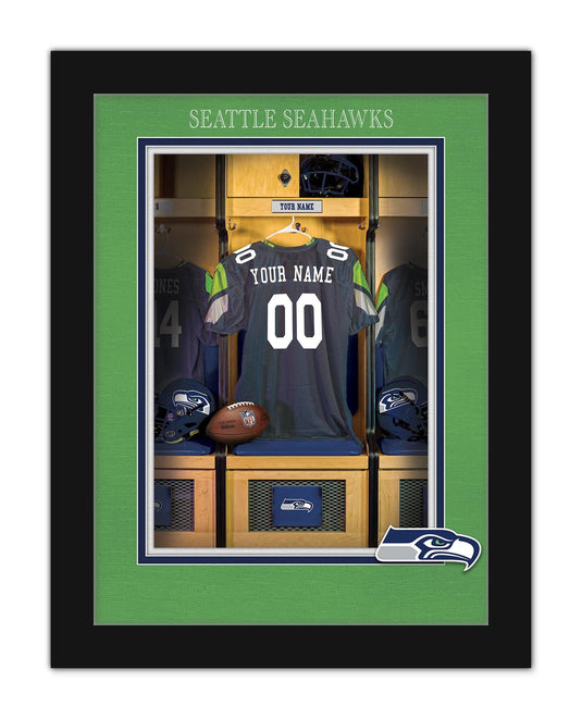 Fan Creations Wall Decor Seattle Seahawks Locker Room Single Jersey 12x16