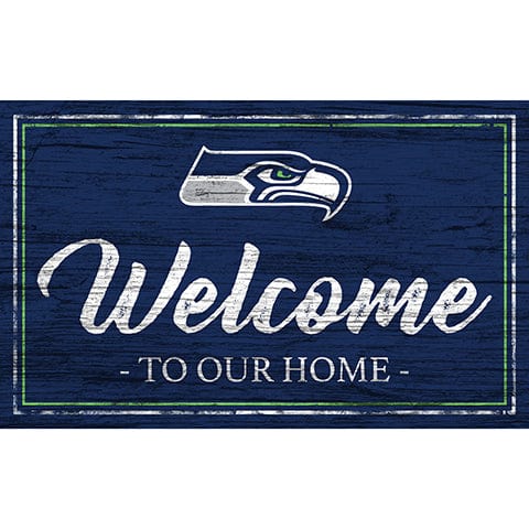 Fan Creations 11x19 Seattle Seahawks Team Color Welcome 11x19 Sign