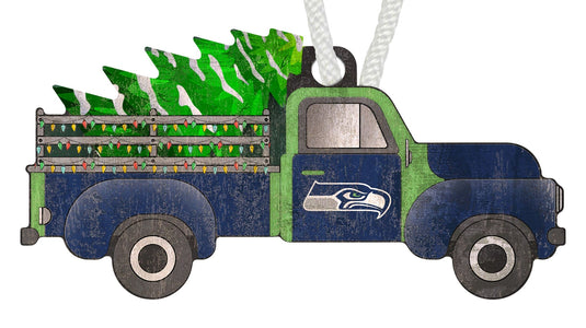 Fan Creations Holiday Home Decor Seattle Seahawks Truck Ornament