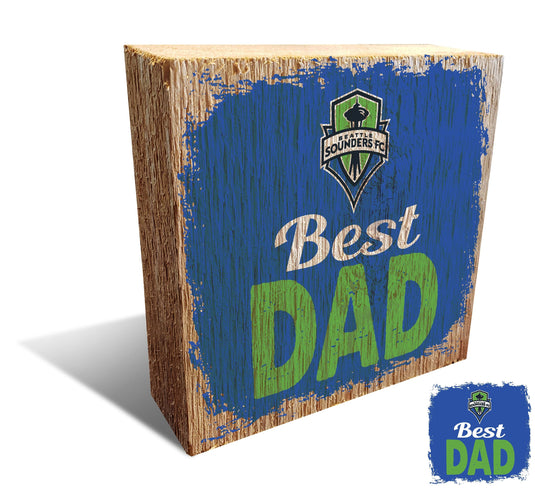 Fan Creations Desktop Stand Seattle Sounders FC Best Dad Block