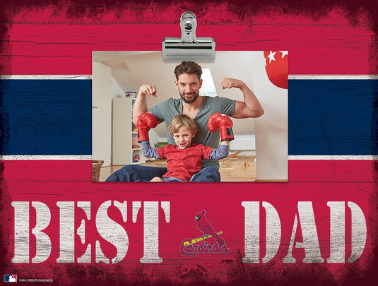 Fan Creations Desktop Stand St Louis Cardinals Best Dad With Stripe Clip Frame