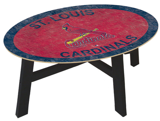 Fan Creations Home Decor St Louis Cardinals  Distressed Wood Coffee Table With Team Colors