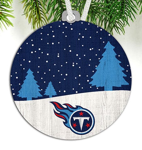 Fan Creations Ornament Tennessee Titans Snow Scene Ornament
