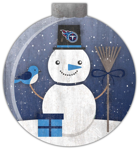 Fan Creations Holiday Home Decor Tennessee Titans Snowglobe 12in Wall Art