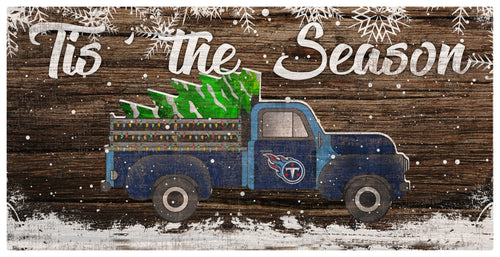 Fan Creations Holiday Home Decor Tennessee Titans Tis The Season 6x12