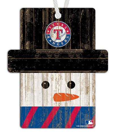 Fan Creations Ornament Texas Rangers Snowman Ornament